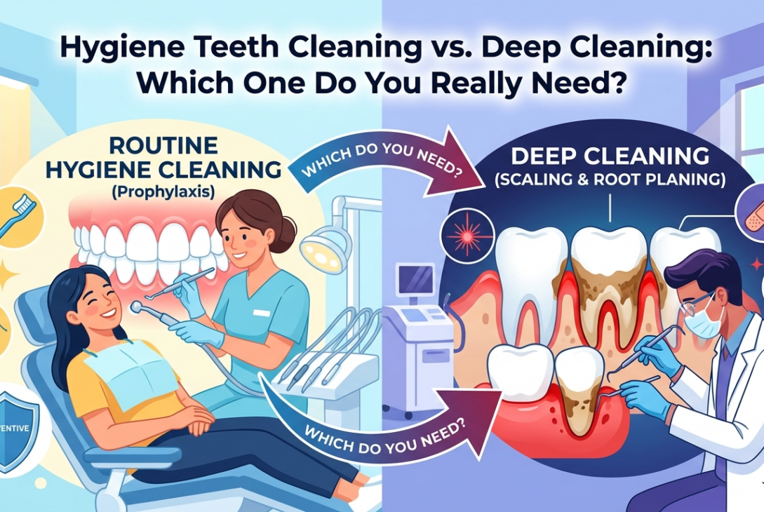 Hygiene Teeth Cleaning vs. Deep Cleaning Which One Do You Really Need