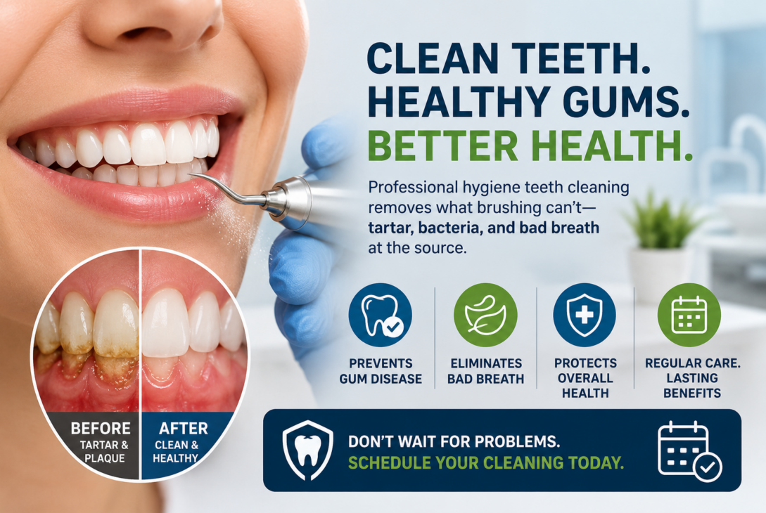 Clean teeth, healthy gums, better health