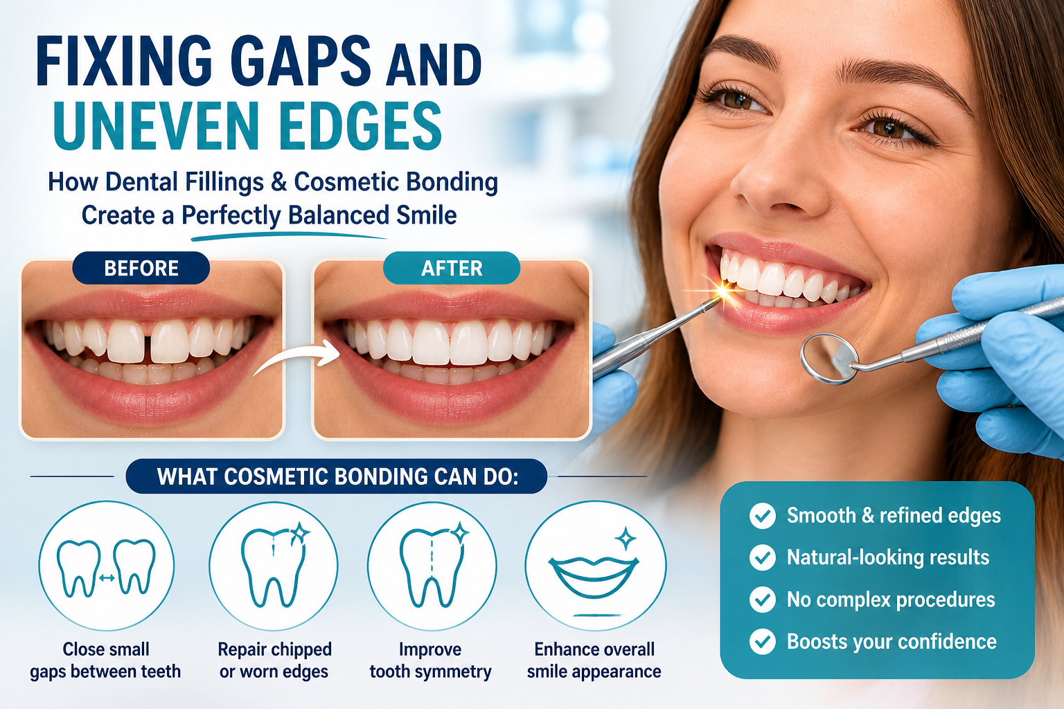 Cosmetic bonding for a perfect smile