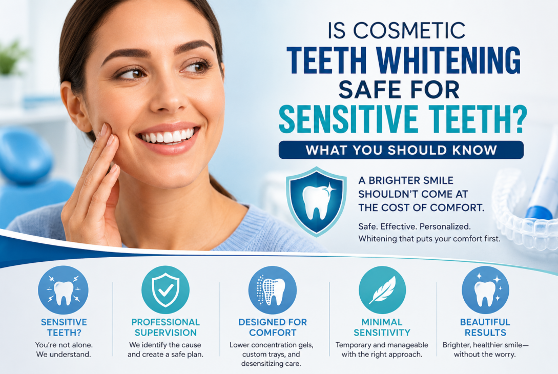 Teeth whitening for sensitive smiles