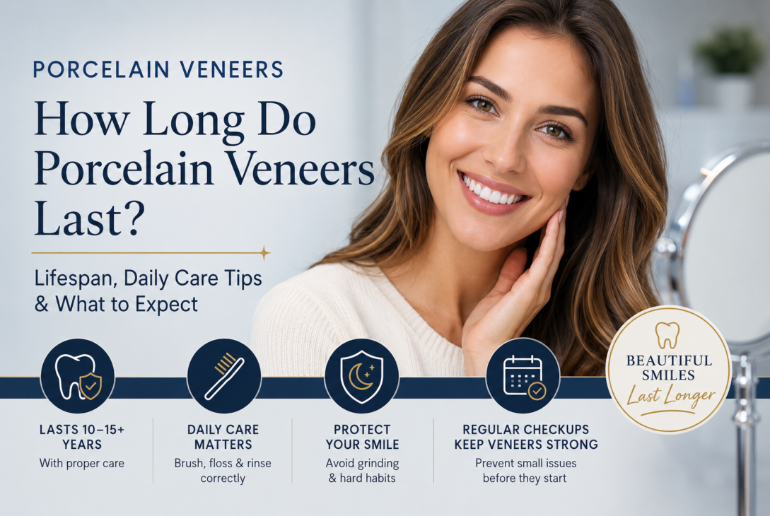 Porcelain veneers: longevity and care tips