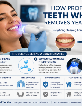 Professional teeth whitening benefits explained