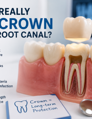 Root Canal Crown Protection Infographic
